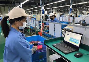 工廠新建立的制造管理可追溯系統(tǒng)運營現(xiàn)場